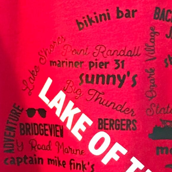 Upcycled Lake of the Ozarks Tee: Landmarks & Marinas Graphics, Size XL - Picture 7 of 12